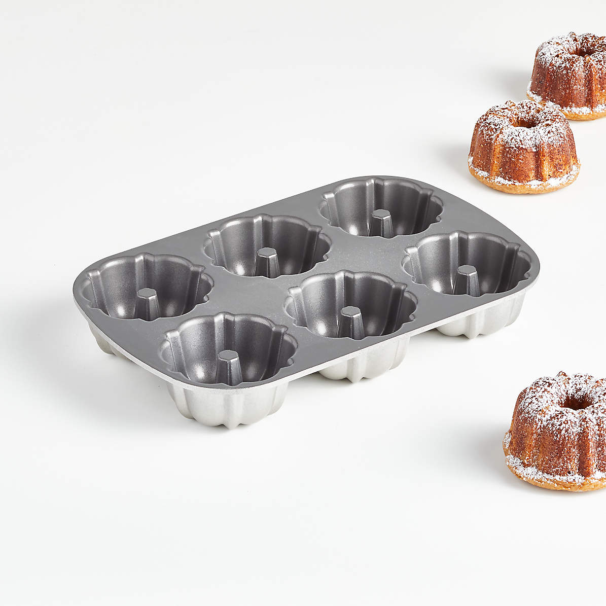 Nordic Ware 75th Anniversary Braided Non-Stick Mini Bundt Cake Pan