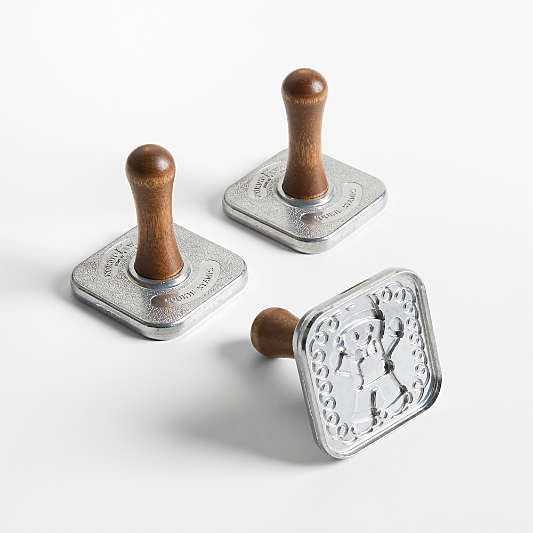 Nordic Ware Gingerbread Holiday Cookie Stamps, Set of 3