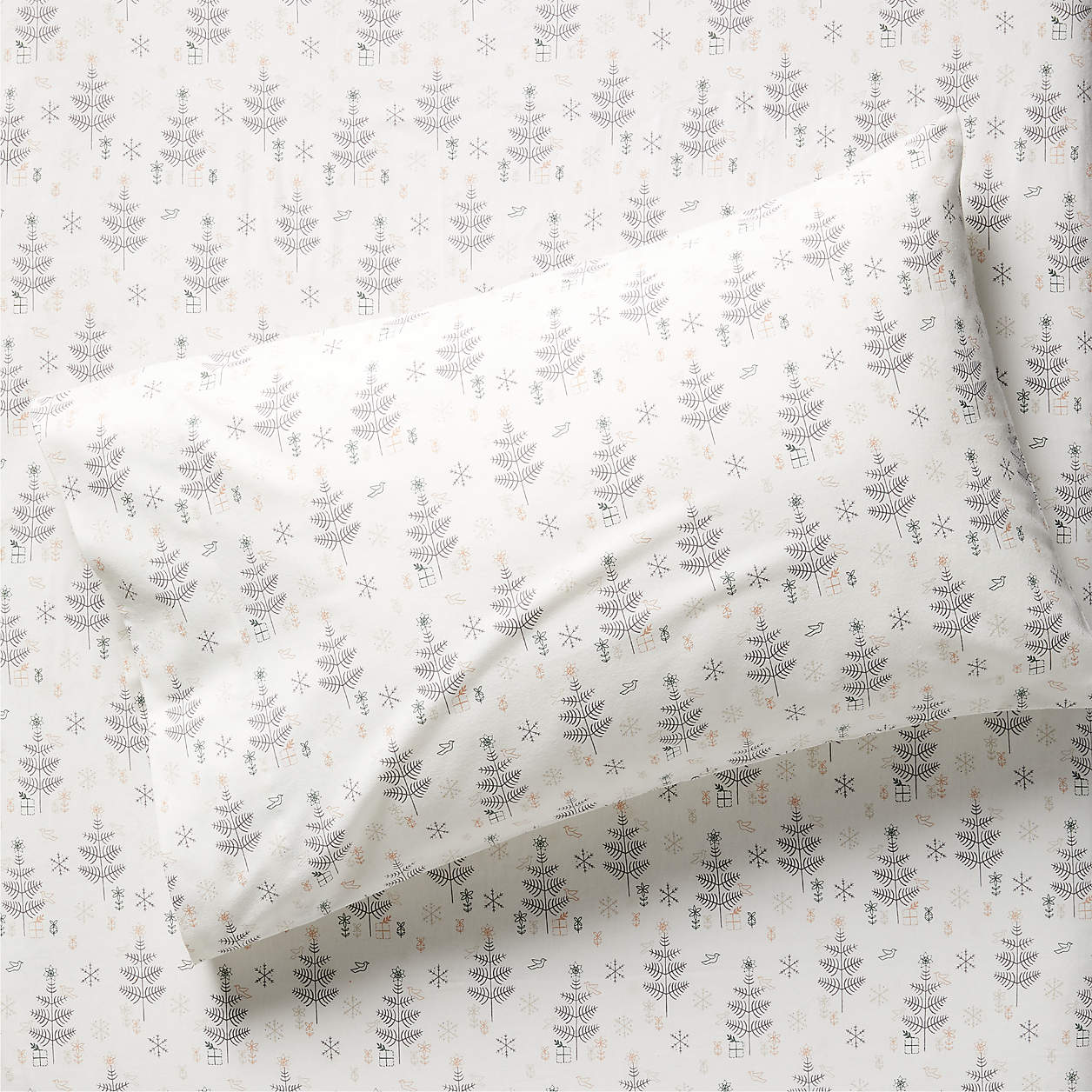 Supercozy Nordic Winter Organic Cotton Flannel Kids Pillowcase Crate & Kids