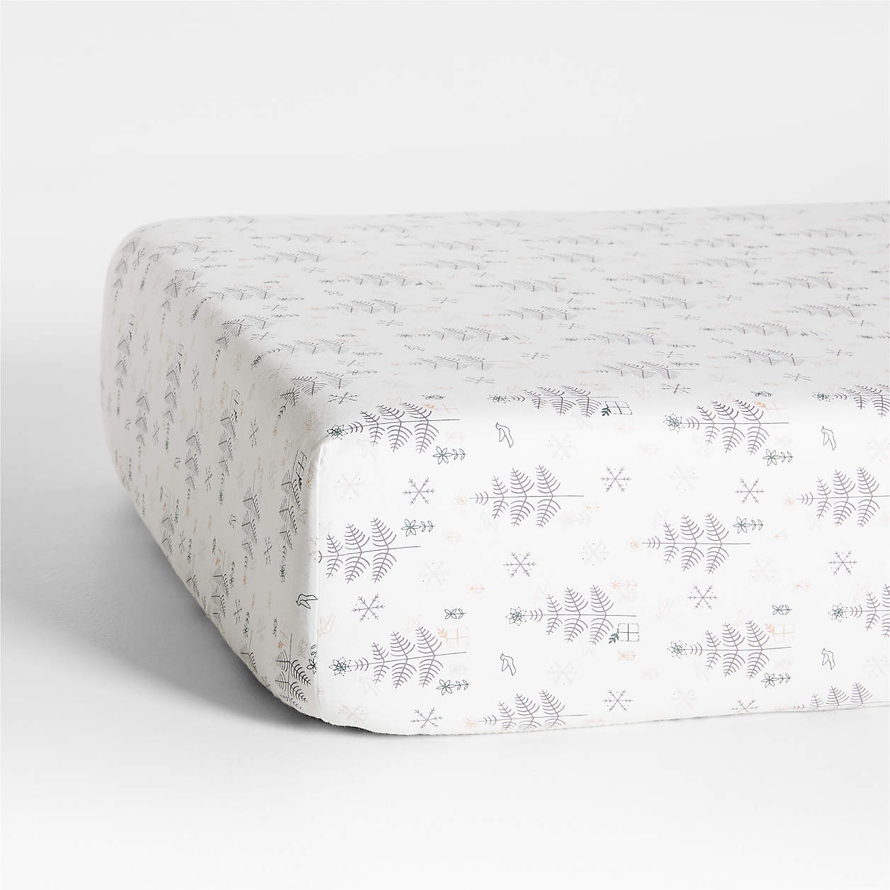 Supercozy Nordic Winter Organic Cotton Flannel Baby Crib Fitted Sheet