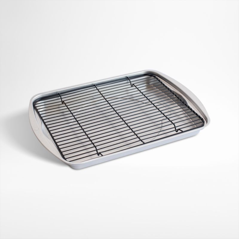  Nordic Ware 3 Piece Naturals Compact Grill and Bake Set,  Silver: Home & Kitchen