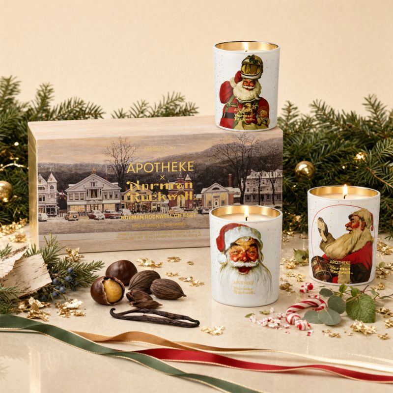 Apotheke x Norman Rockwell Petite Candle Trio Set - image 5 of 6