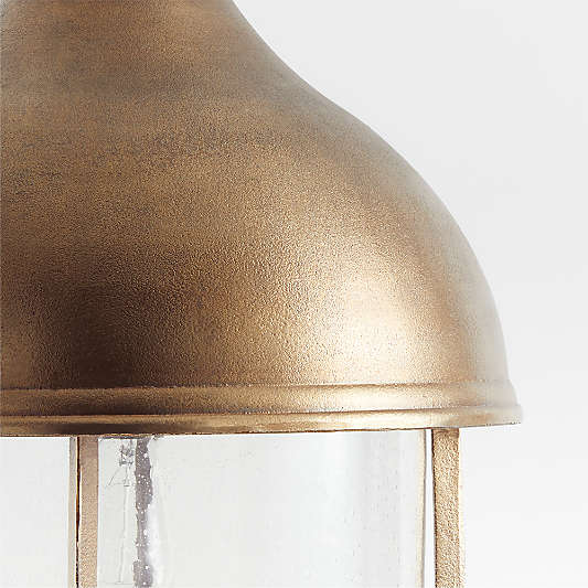 North Large Brass Cage Pendant Light by Leanne Ford