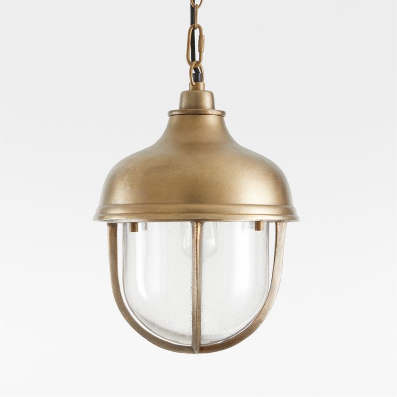 North Small Brass Cage Pendant Light by Leanne Ford - image 6 of 12