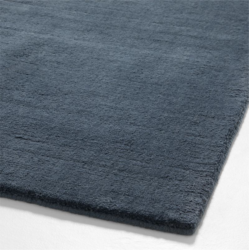 Northbrook Wool Solid Blue Area Rug 8'x10' - image 4 of 5