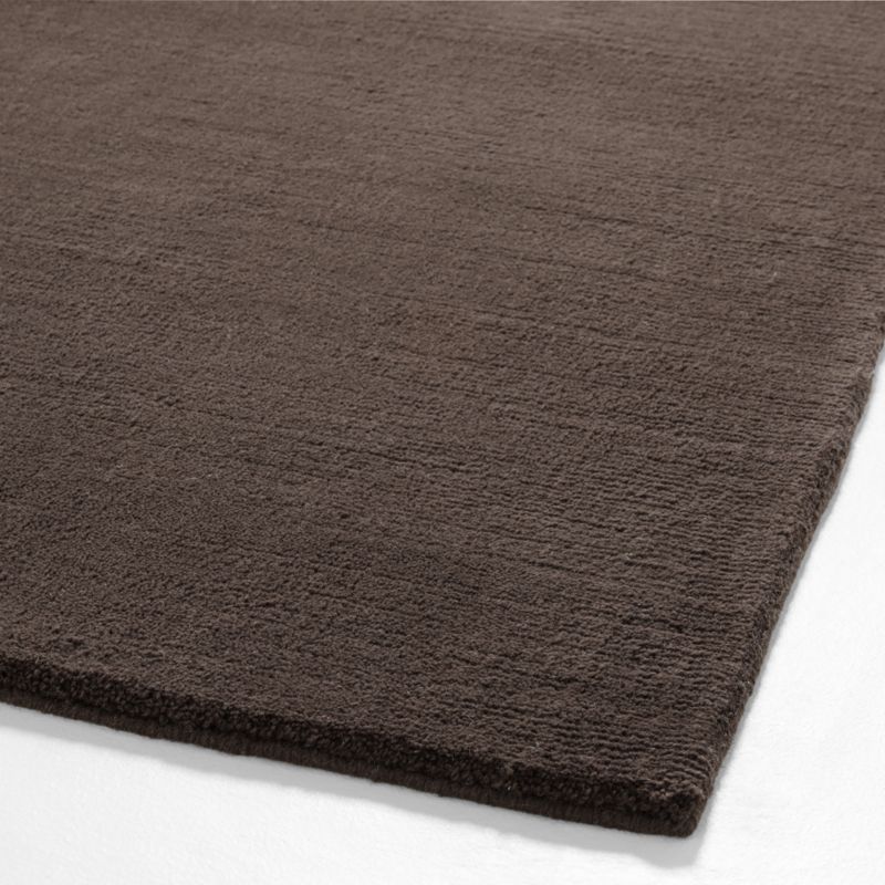 Northbrook Wool Solid Brown Area Rug 9'x12' - image 4 of 5