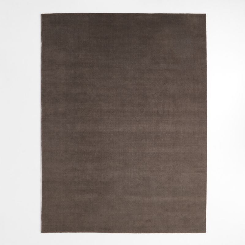 Northbrook Wool Solid Brown Area Rug 9'x12' - image 2 of 5