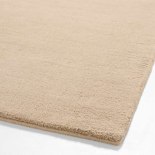 Northbrook Wool Solid Camel Tan Area Rug 6'x9'