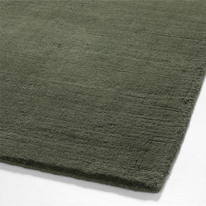 Northbrook Wool Solid Green Area Rug 6'x9' - image 4 of 5