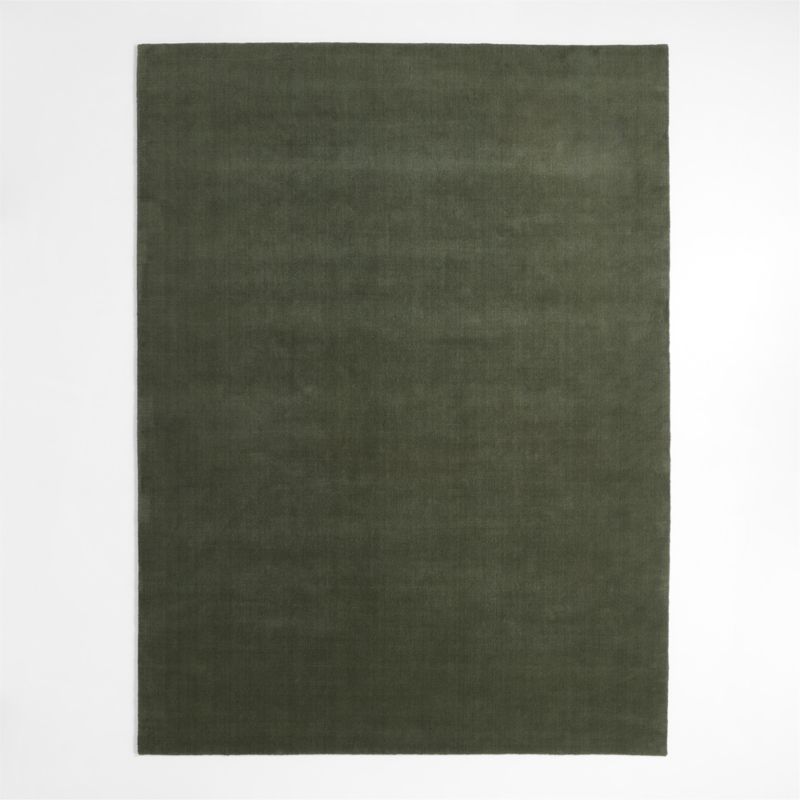 Northbrook Wool Solid Green Area Rug 6'x9' - image 1 of 5