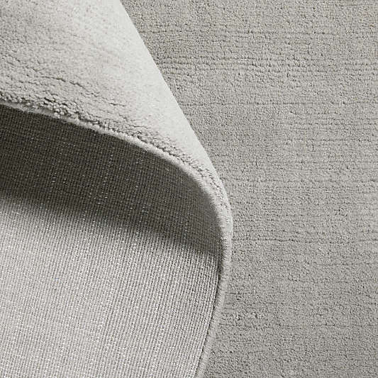 Northbrook Wool Handwoven Grey Rug Swatch 12"x18"