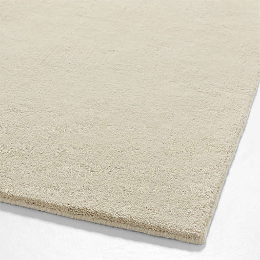 Northbrook Wool Solid Ivory Area Rug