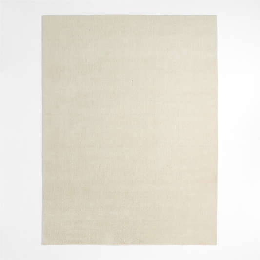 Northbrook Wool Solid Ivory Area Rug