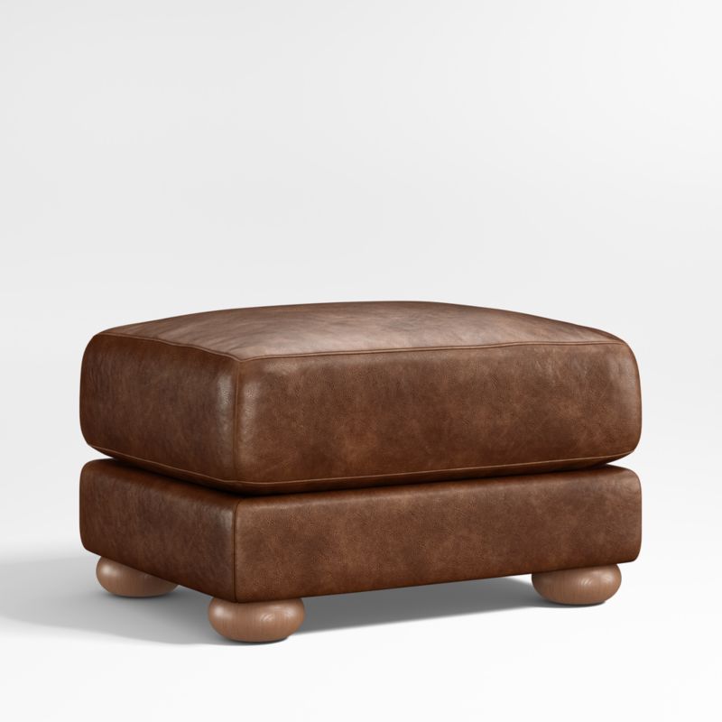 Northmoor Leather Ottoman - image 3 of 7