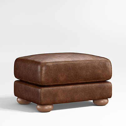 Northmoor 27" Leather Ottoman