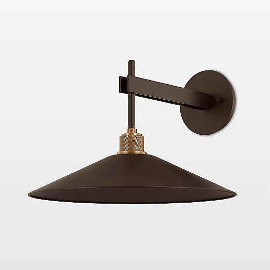 Norwich Large Bronze Outdoor Wall Sconce Light