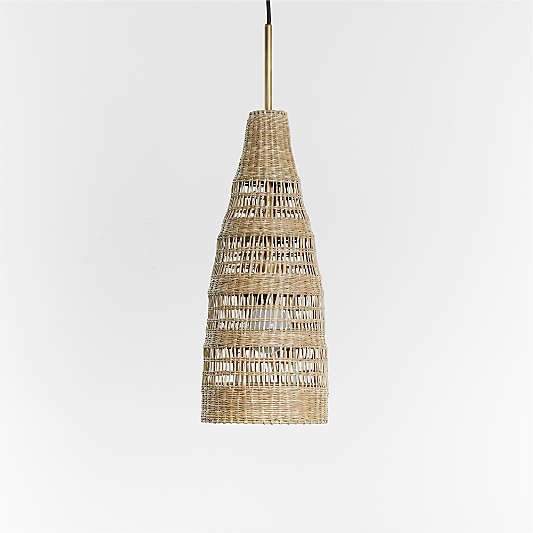 Nossa Small Natural Woven Pendant Light