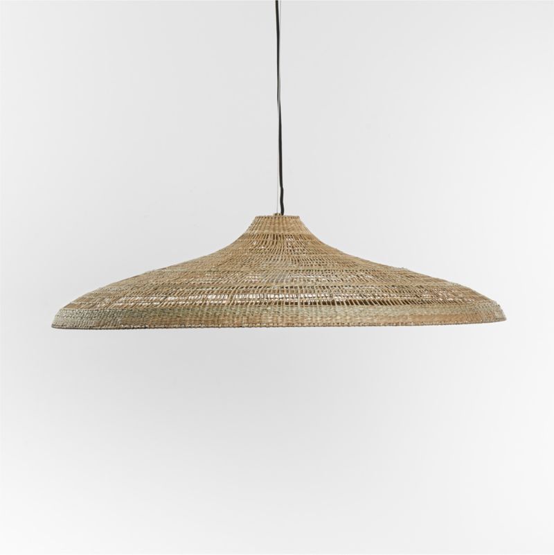 Nossa Medium Natural Woven Pendant Light - image 12 of 18