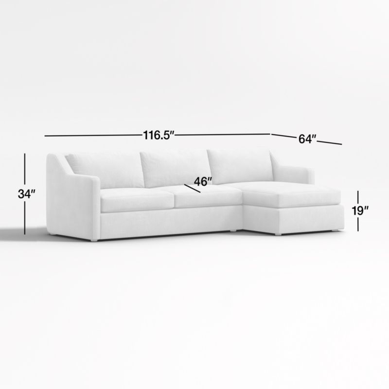 View Notch 2-Piece Right-Arm Chaise Sectional Sofa - image 3 of 4