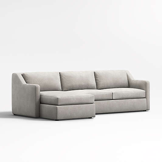 Notch 2-Piece Left-Arm Storage Chaise Sectional Sofa