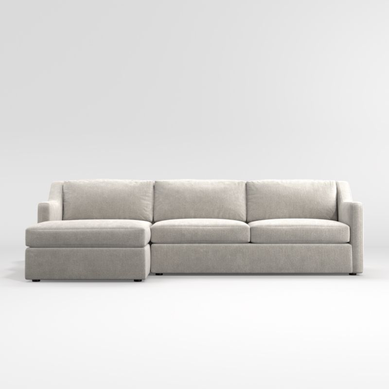 Notch 3-Piece Left-Arm Bumper Sectional Sofa