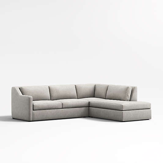 Notch 3-Piece Right-Arm Bumper Sectional Sofa