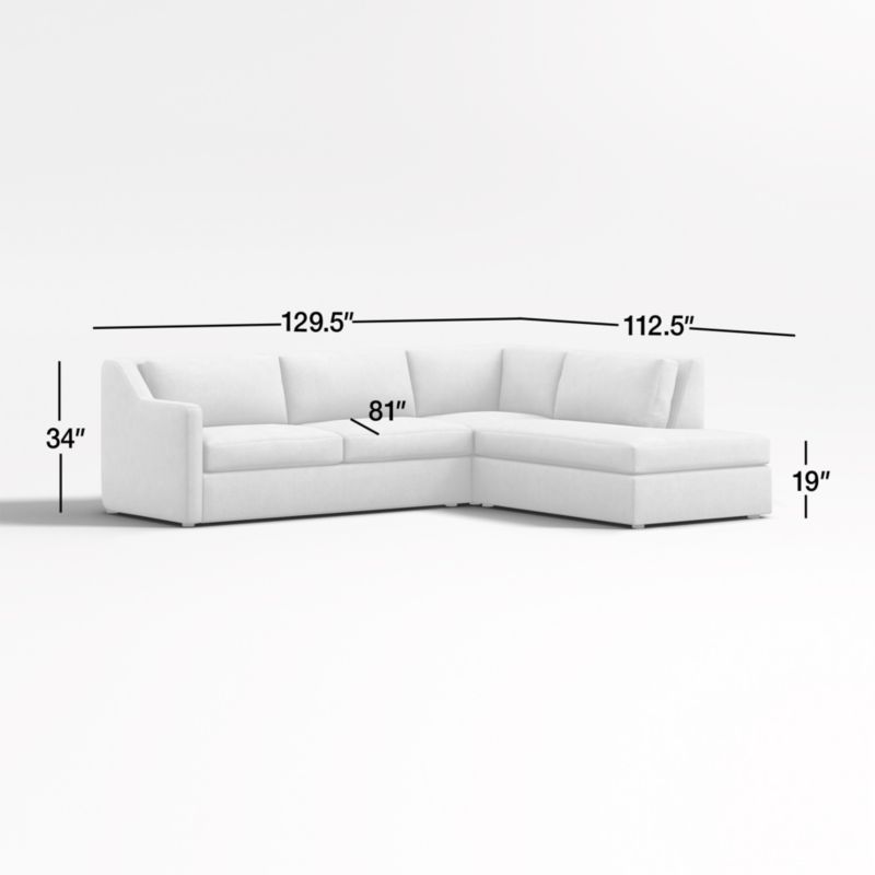 View Notch 3-Piece Right-Arm Bumper Sectional Sofa - image 3 of 4