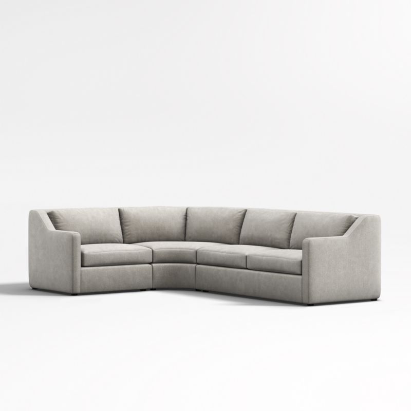 Notch 3-Piece Wedge Sectional Sofa - image 1 of 4