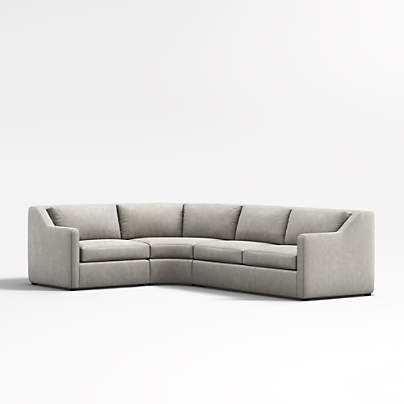 Notch 3-Piece Wedge Sectional Sofa