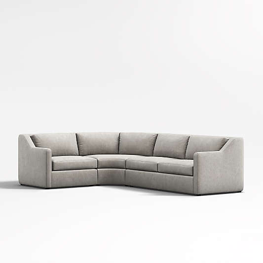 Notch 3-Piece Wedge Sectional Sofa