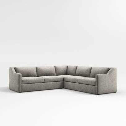 Notch L Shaped Sectional Sofa Reviews Crate Barrel