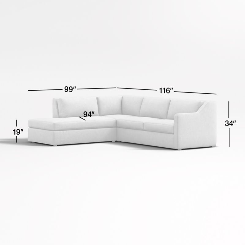 View Notch 3-Piece Left-Arm Bumper Sectional Sofa - image 2 of 3