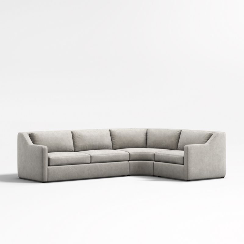 Notch 3-Piece Wedge Sectional Sofa - image 1 of 4