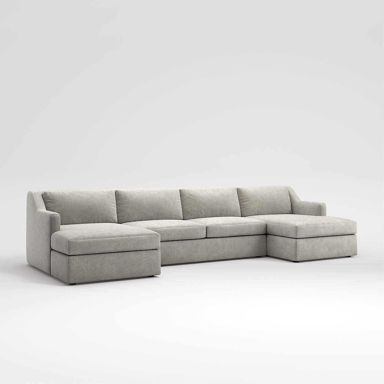 Notch 3Piece Sectional Sofa + Reviews Crate & Barrel