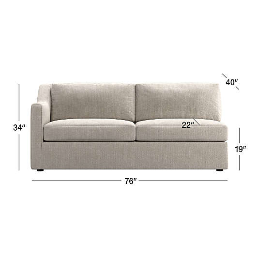 Notch Left-Arm Sofa Sectional Piece