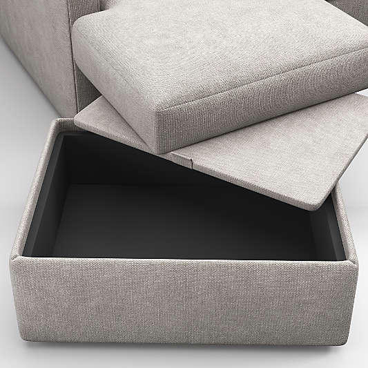 Notch 89" Reversible Storage Chaise Lounge Sectional Sofa