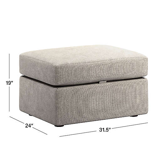 Notch Storage Ottoman