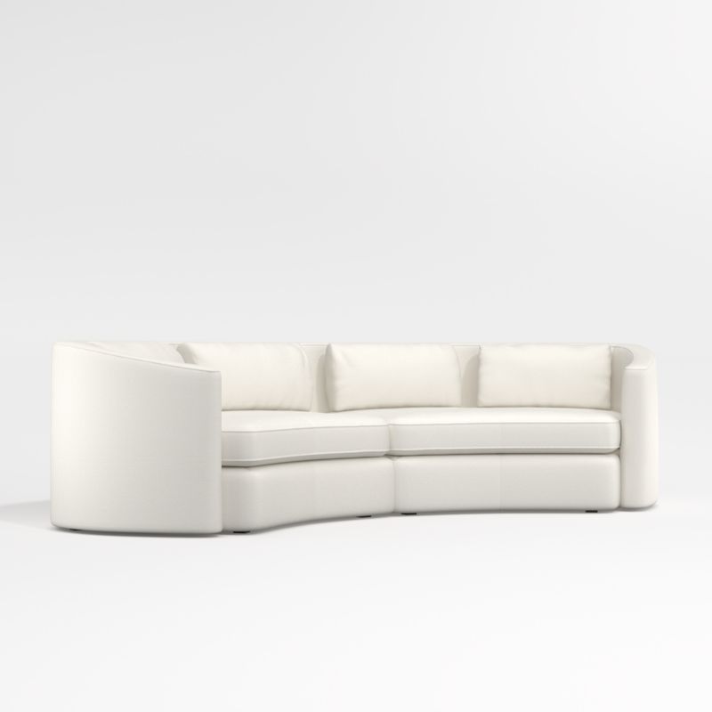 Nouveau Curved Left-Arm Sectional Sofa - image 6 of 7