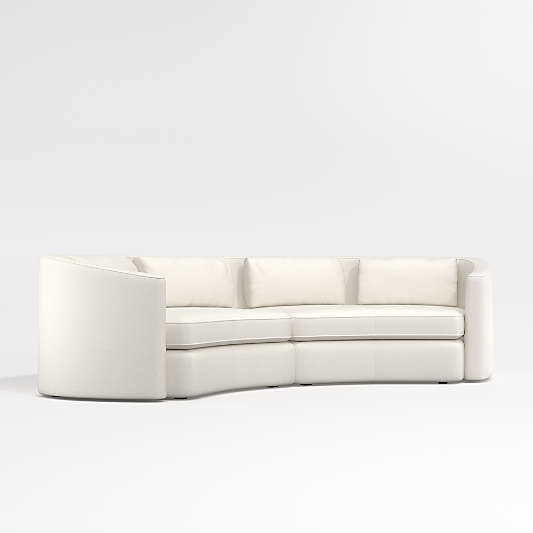 Nouveau 2-Piece Curved Sectional Sofa