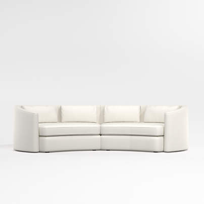 Nouveau 2-Piece Curved Sectional Sofa