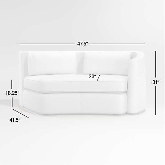 Nouveau Curved Right-Arm Sectional Sofa