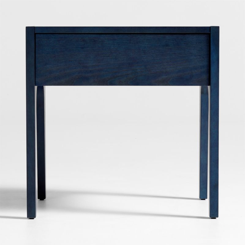 Nova Indigo Dyed Ash Wood Kids Nightstand with Drawer - image 0 of 6