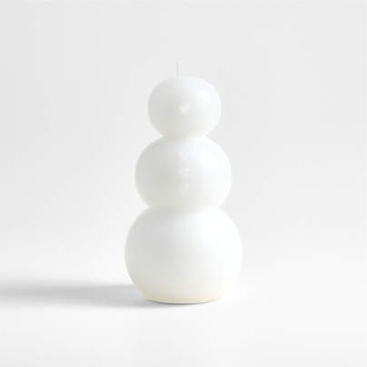 White 13" Snowman Candle