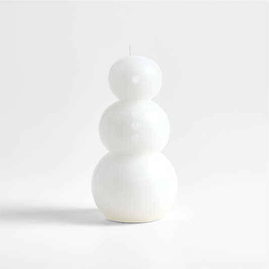 White 13" Snowman Candle