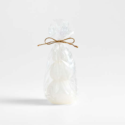 White 6" Snowman Candle