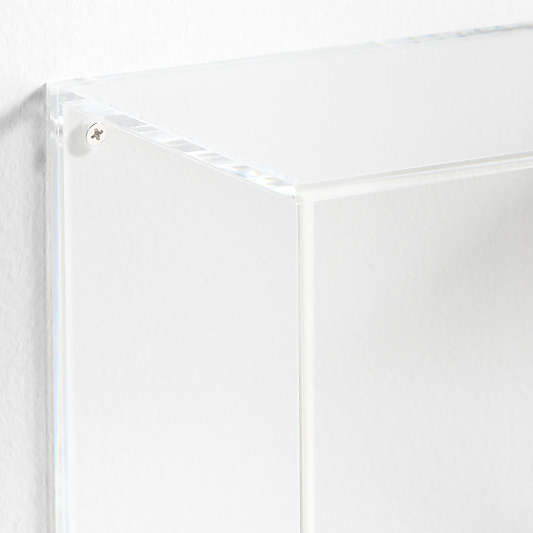 Now You See It Clear Acrylic Floating Cube Shelf, Set of 3