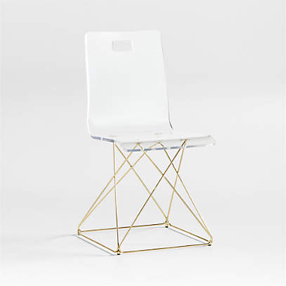 Now You See It Acrylic Kids Desk Chair with Gold Base Reviews