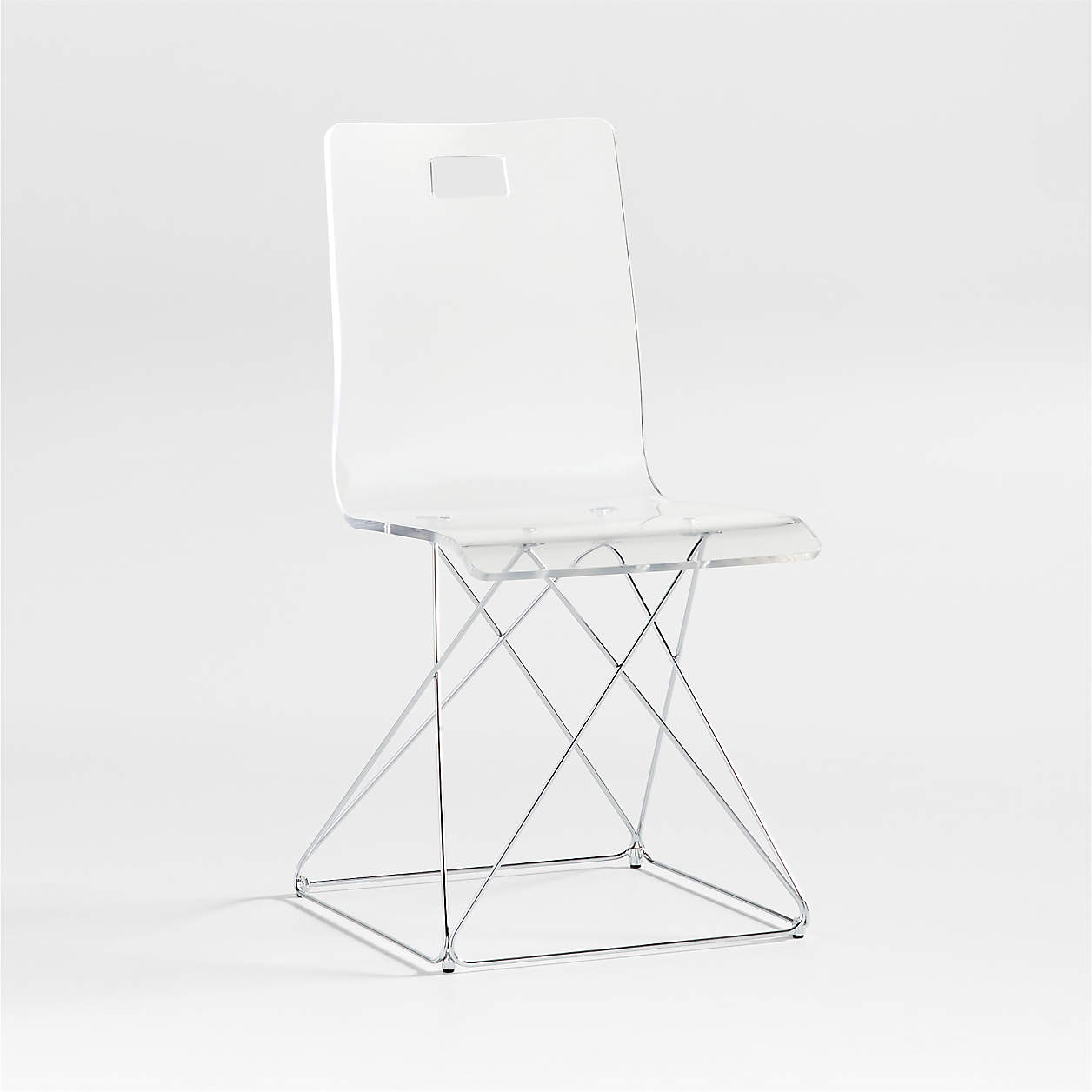 Acrylic kids desk chair