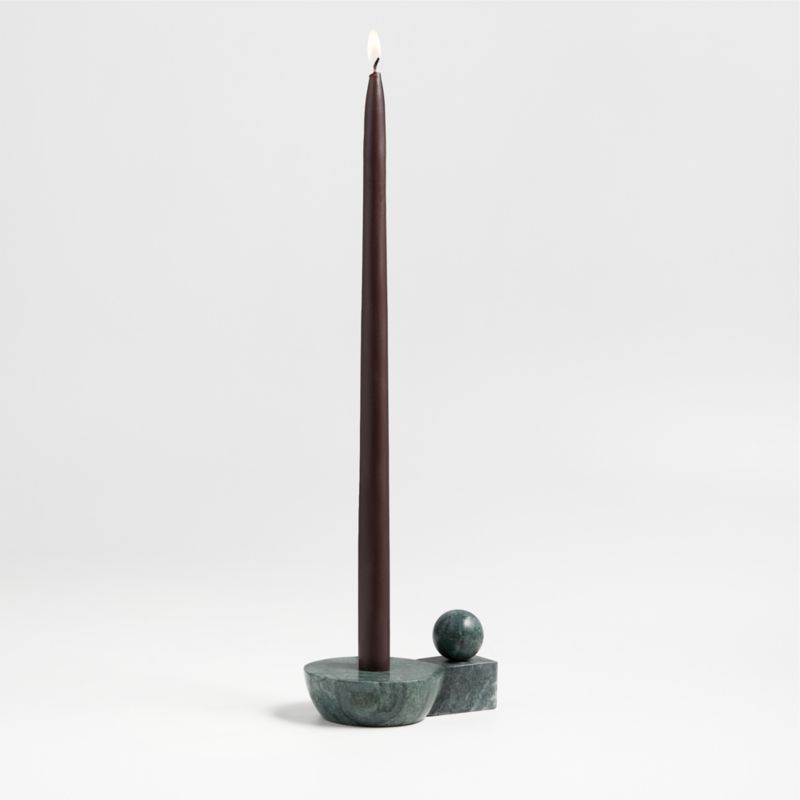 Noyau Green Marble Taper Candle Holder by Athena Calderone - image 0 of 11