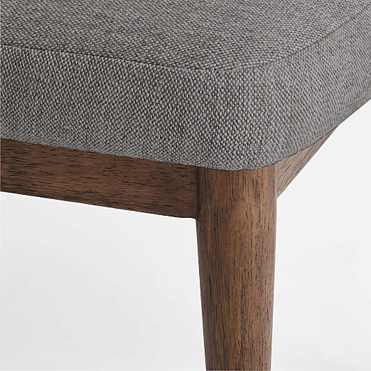 Nord Charcoal Upholstered Brown Wood Dining Chair